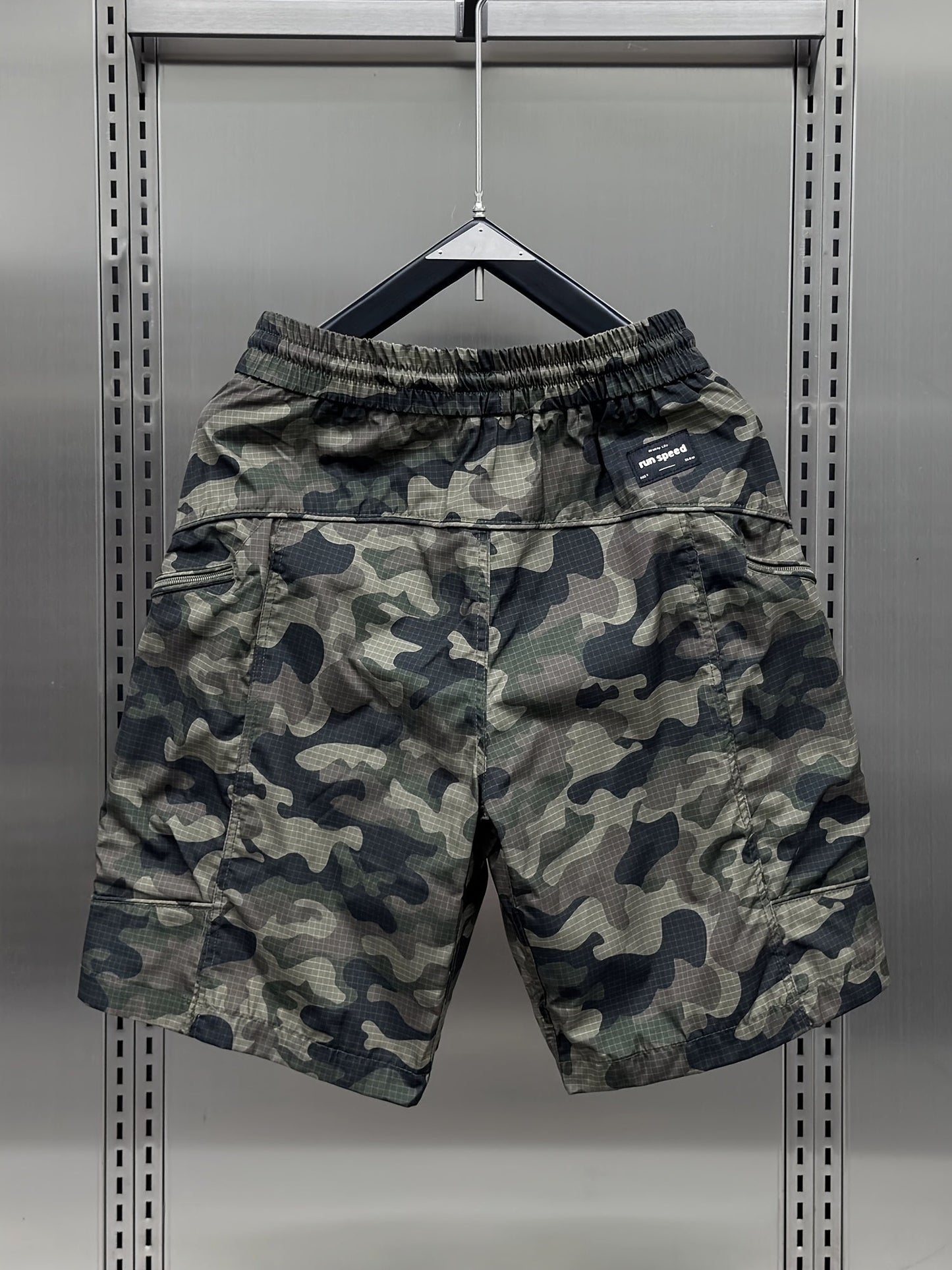Herren Utility Cargo Shorts mit Reißverschlusstaschen – Urban Athleisure Style