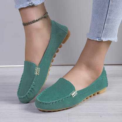 Damen Mokassins Bequeme Slipper für Alltag und Freizeit
