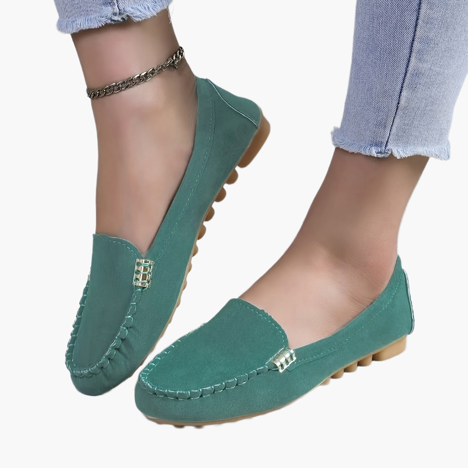 Damen Mokassins Bequeme Slipper für Alltag und Freizeit