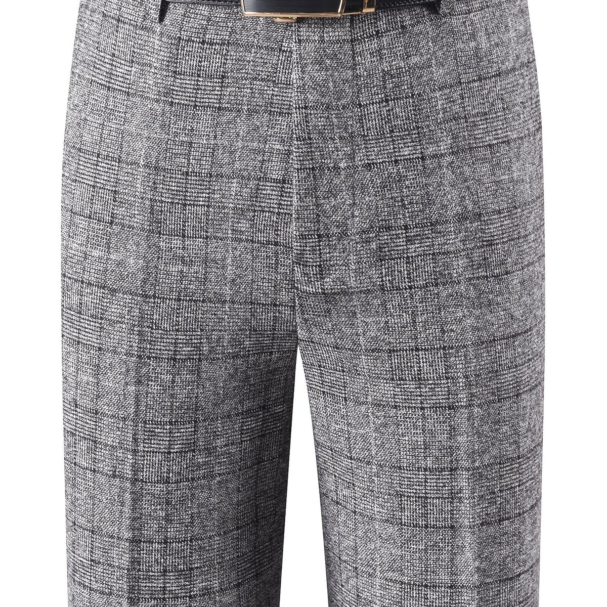 Herren Hose im Karomuster Anzughose Klassisch Elegante Freizeithose