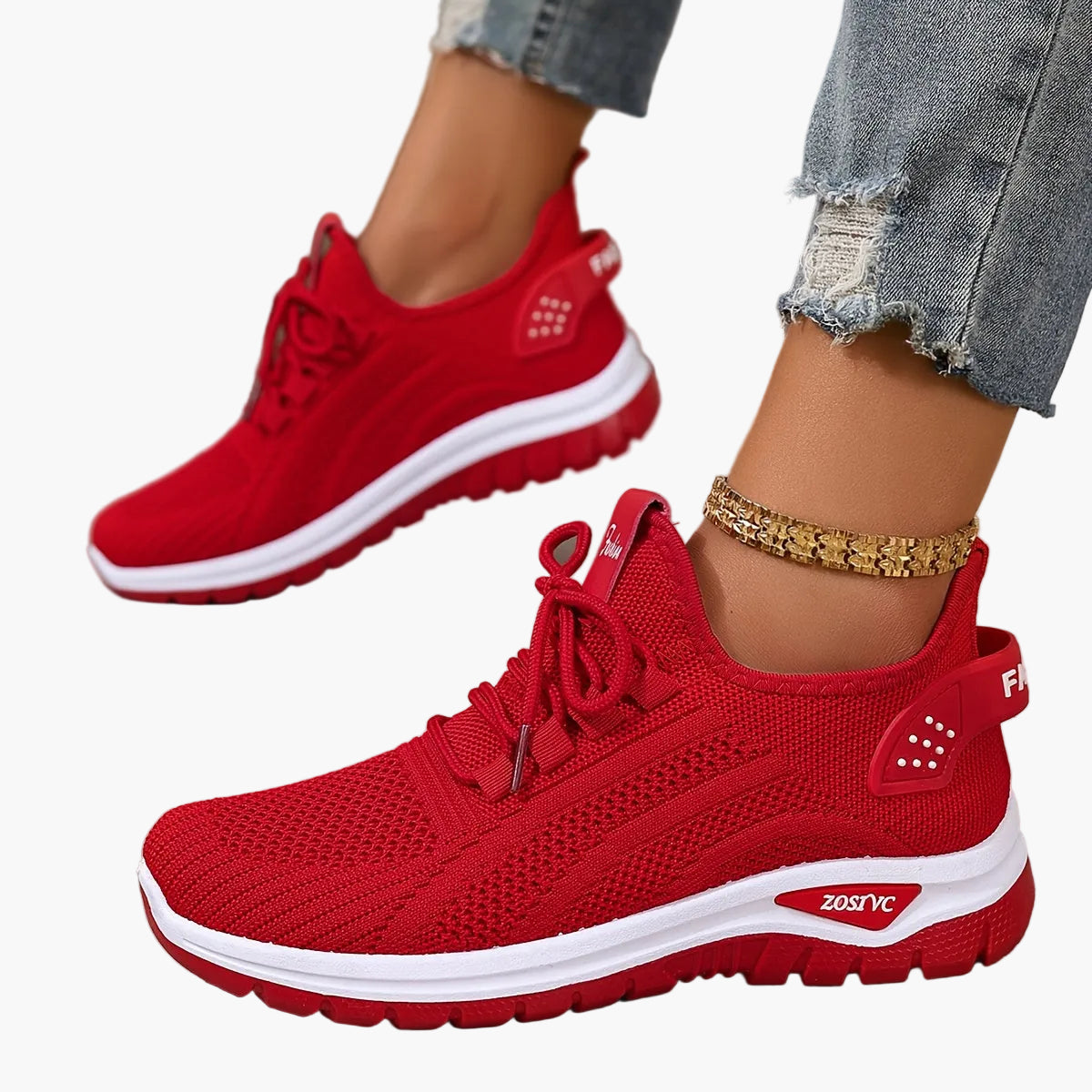 Damen Komfort-Sneaker für Freizeit & Sport – Atmungsaktive Low-Top Schuhe