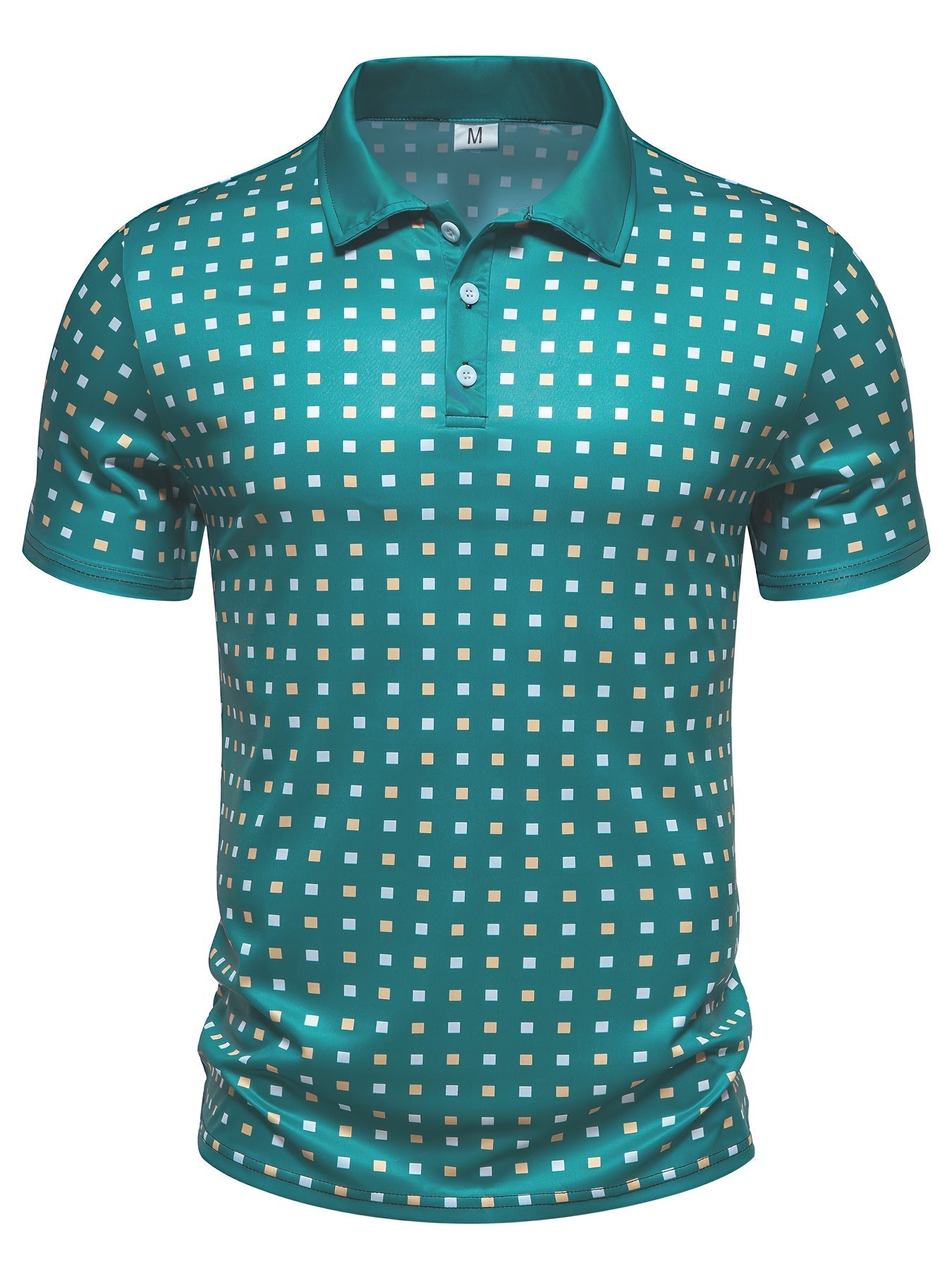 Herren Polohemd mit modernem geometrischem Muster – Stilvolles Freizeitshirt für Alltag und besondere Anlässe