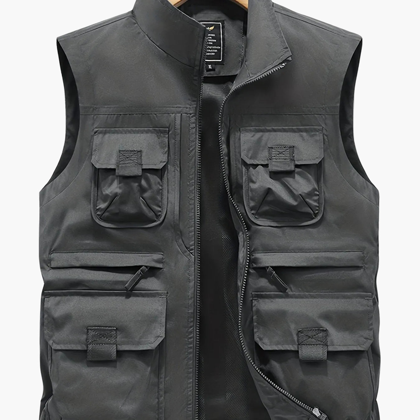 Herren Outdoor Weste mit Mehreren Taschen – Funktionelle Freizeit- und Angelweste