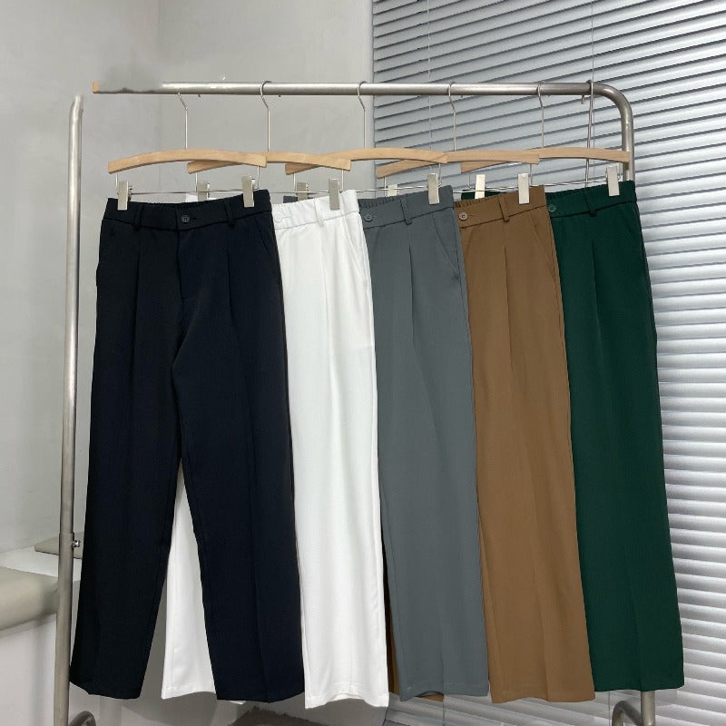 Herren Wide-Leg Anzughose – Moderner Schnitt für Alltag und Streetwear