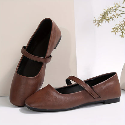 Damen Mary Jane Ballerinas – Bequeme Alltagsschuhe mit Riemen im eleganten Stil