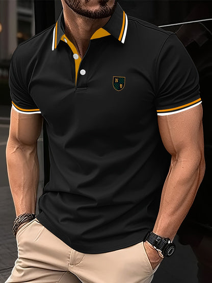 Herren Poloshirt mit Stickerei – Klassischer Casual Style für Alltag und Freizeit