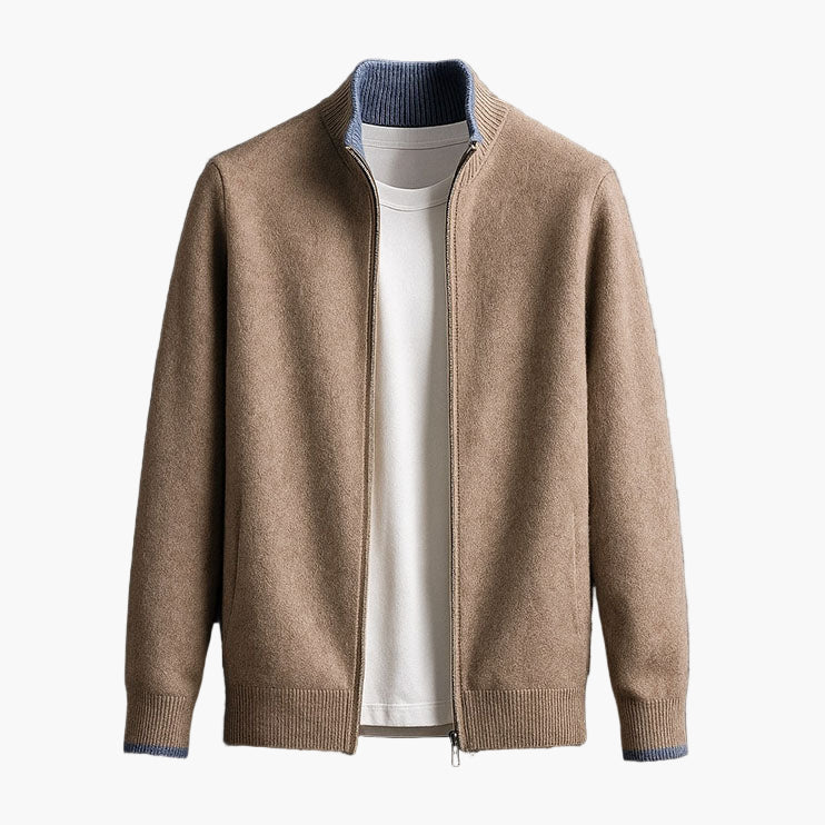 Herren Strickjacke mit Reißverschluss – Moderner Komfort und Eleganz für Business & Freizeit