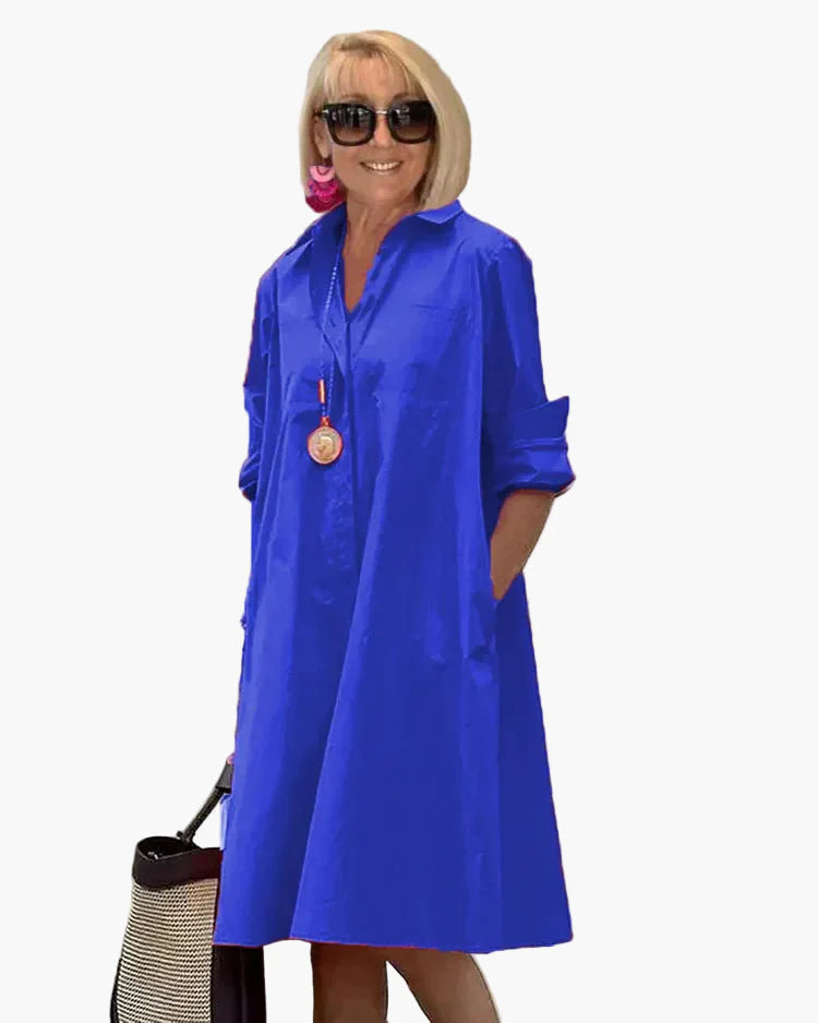 Damen Hemdblusenkleid Freizeit Chic – Elegante Sommermode für jeden Tag