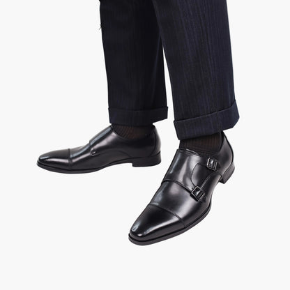 Herren Doppel-Monkstrap Businessschuhe – Elegante Anzugschuhe für Büro & festliche Anlässe