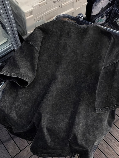 Herren Oversize Streetwear T-Shirt mit Print – Lässiger Stil für Alltag und Freizeit