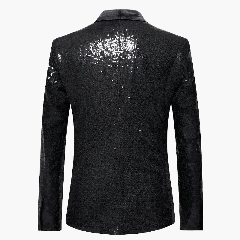 Herren Smoking Sakko mit Pailletten – Eleganter Party- und Event-Blazer