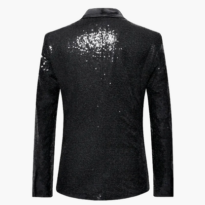 Herren Smoking Sakko mit Pailletten – Eleganter Party- und Event-Blazer