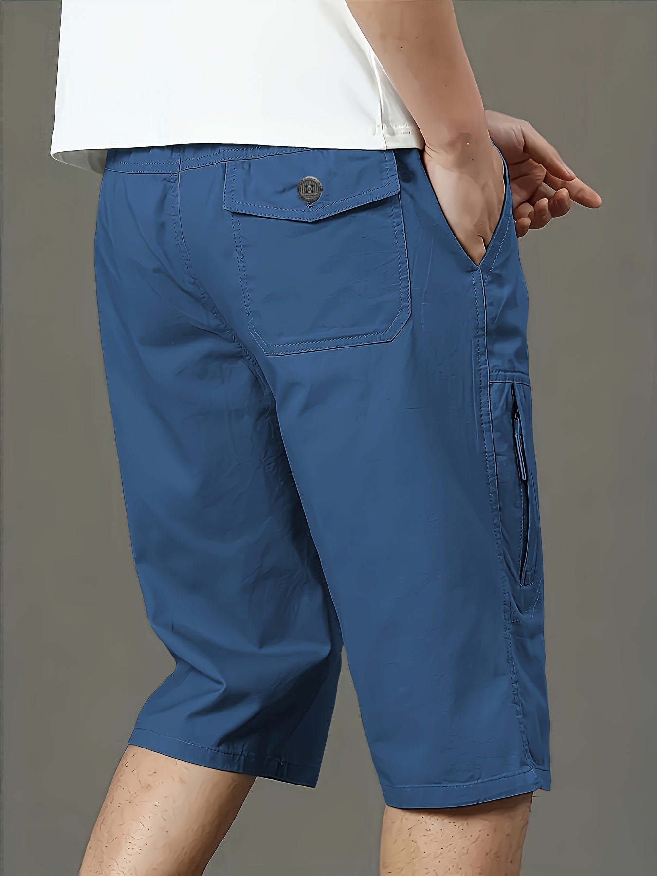 Herren Outdoor Bermuda Shorts Freizeit Loose Fit mit Taschen