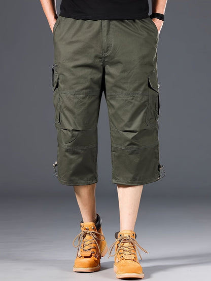 Herren Outdoor Cargo Shorts mit extra langem Schnitt und vielseitigen Taschen – Funktionale Freizeit-Bermuda