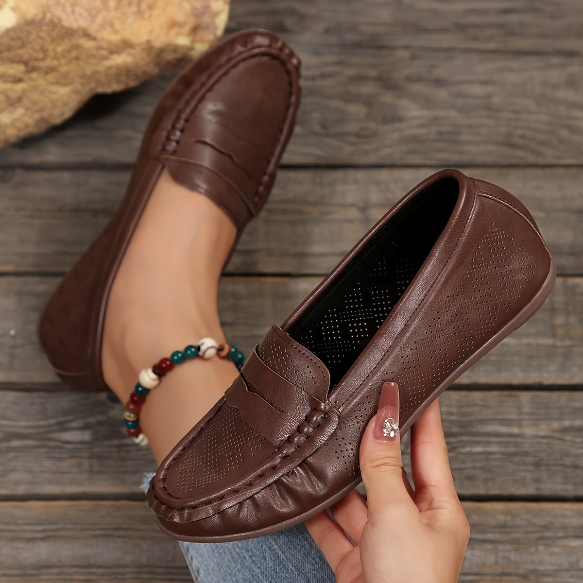 Damen Klassische Bequeme Loafer – Flexibilität & Stil für Alltag und Freizeit