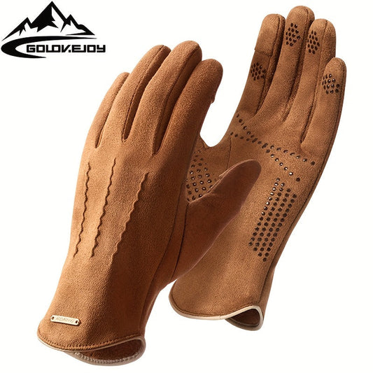 Winter Handschuhe Damen/Herren Touchscreen-kompatibel warmes Fleecefutter, Mehrere Farben