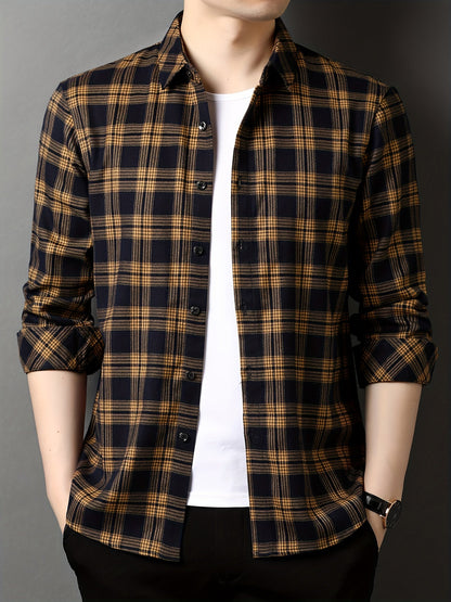 Herren Modernes Karohemd – Eleganter Freizeit- und Business-Look