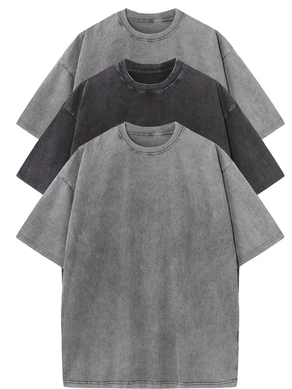 Herren Oversize T-Shirt Vintage Look – Lässiges Basic für Alltag und Freizeit