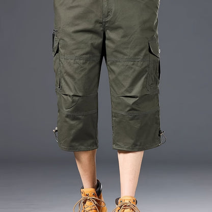 Herren Outdoor Cargo Shorts mit extra langem Schnitt und vielseitigen Taschen – Funktionale Freizeit-Bermuda