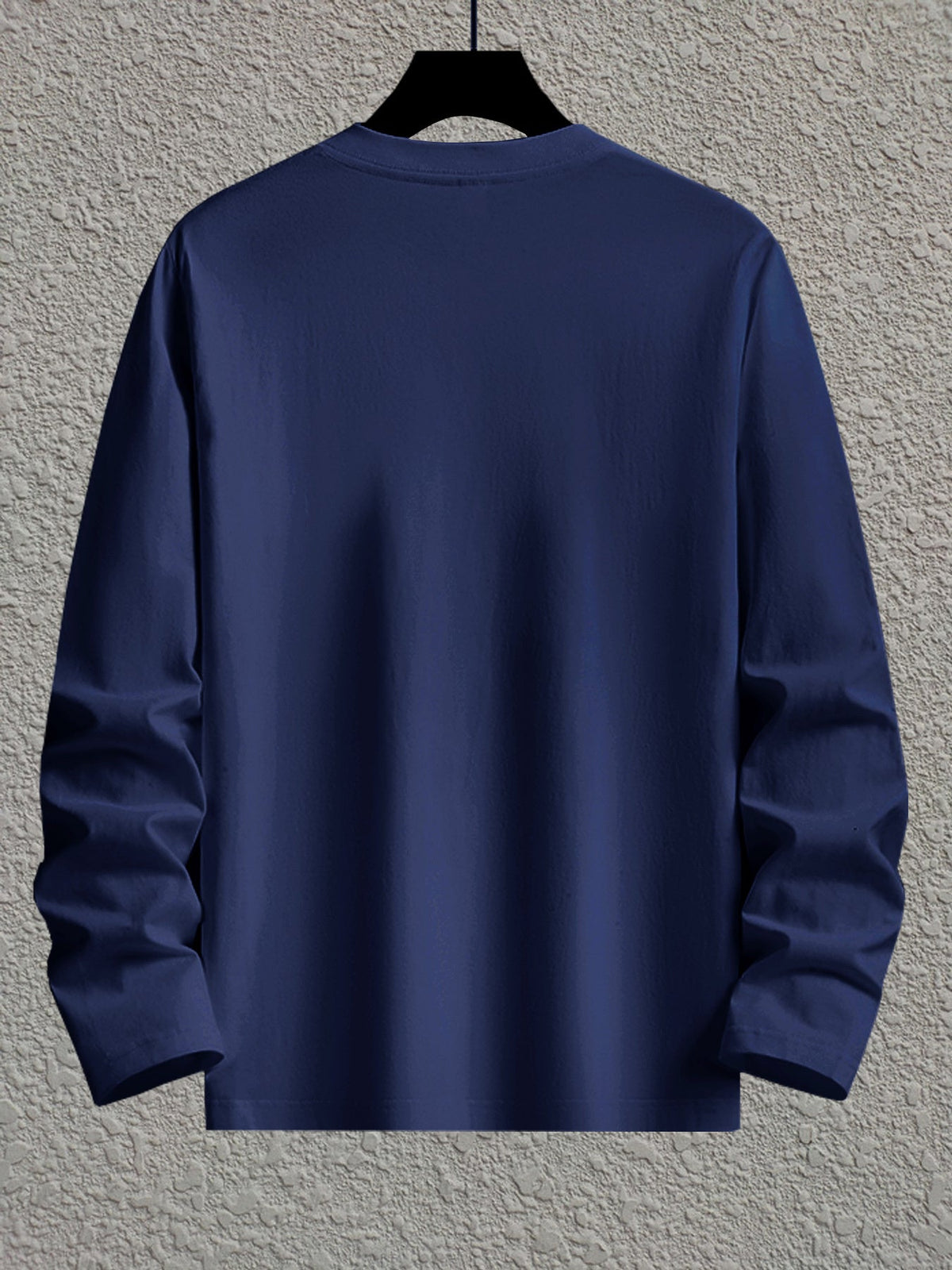 Unisex Langarmshirt mit Rundhalsausschnitt und Berg-Print