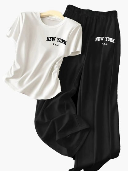 Damen Loungewear Set mit Schleifen-Detail – Zweiteiliges Freizeit-Outfit für entspannte Tage