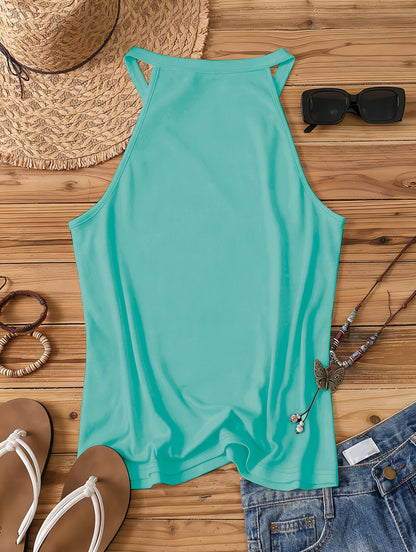 Damen Tanktop im Boho-Stil mit Spruch für Sommer & Freizeit