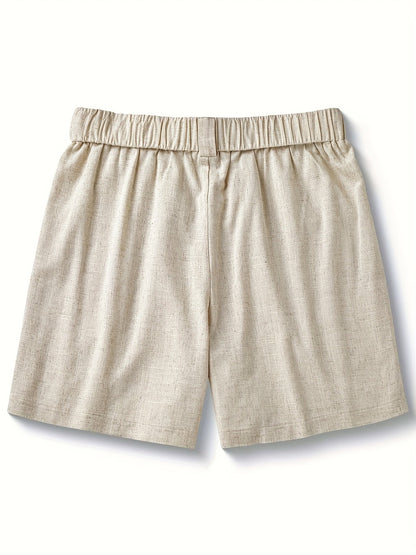 Herren Boho Freizeithose mit Kordelzug und Quasten – Lässige Shorts für Urlaub und Alltag