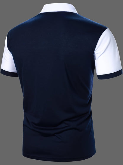 Herren Polohemd Modern Streifen Design – Smart-Casual Stil für Freizeit und Büro