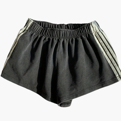 Damen Sport Shorts mit Streifen – Lässige Fitness & Freizeitshorts