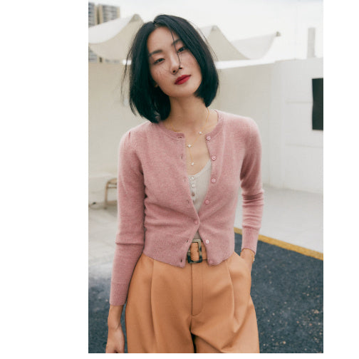 Damen Strick-Cardigan mit V-Ausschnitt – Lässiger Chic für Alltag und Freizeit