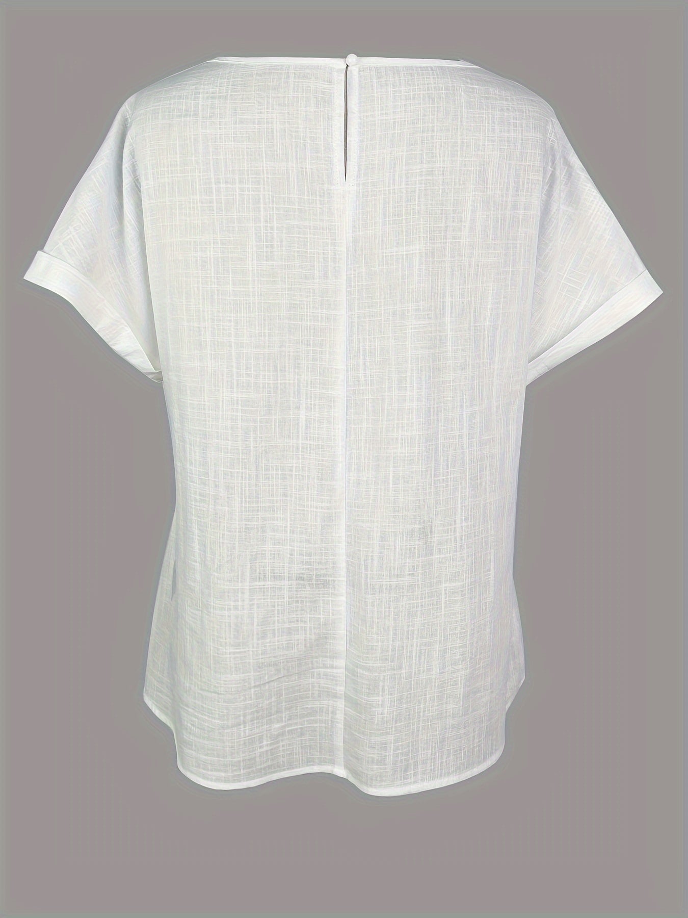 Damen Elegante Sommer Bluse mit Spitze und Kurzarm – Ideal für Alltag und Urlaub