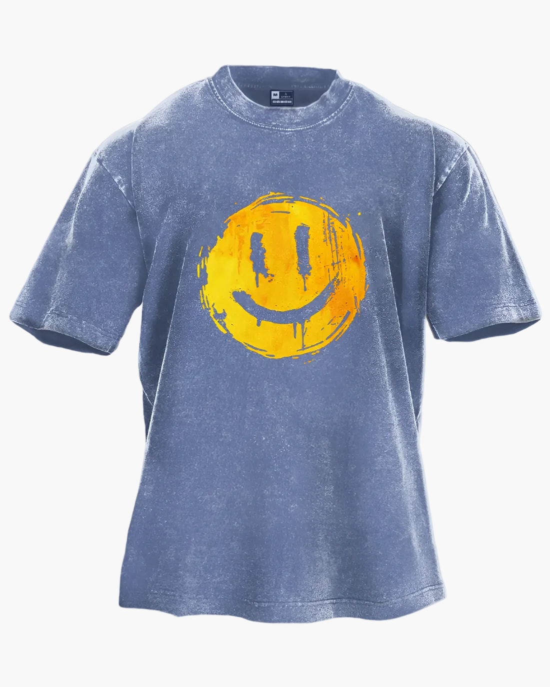 Unisex Oversize T-Shirt mit Smiley-Print für trendige Streetwear-Looks