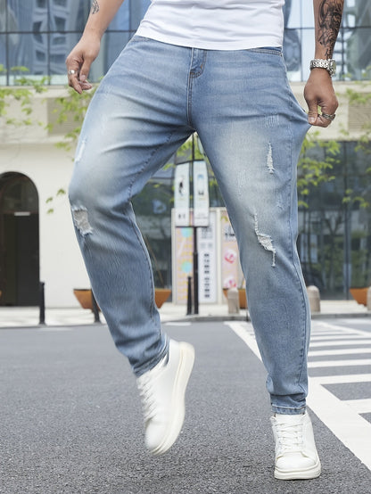 Herren Jeans im Streetstyle mit Destroyed-Details – Lässige Freizeithose für Alltag & Ausgehen