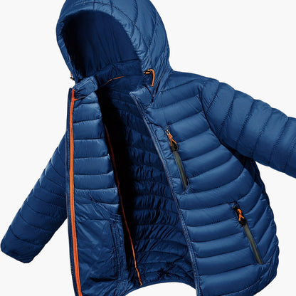 Herren Steppjacke mit Kapuze für Outdoor und Freizeit – Leicht & Warm