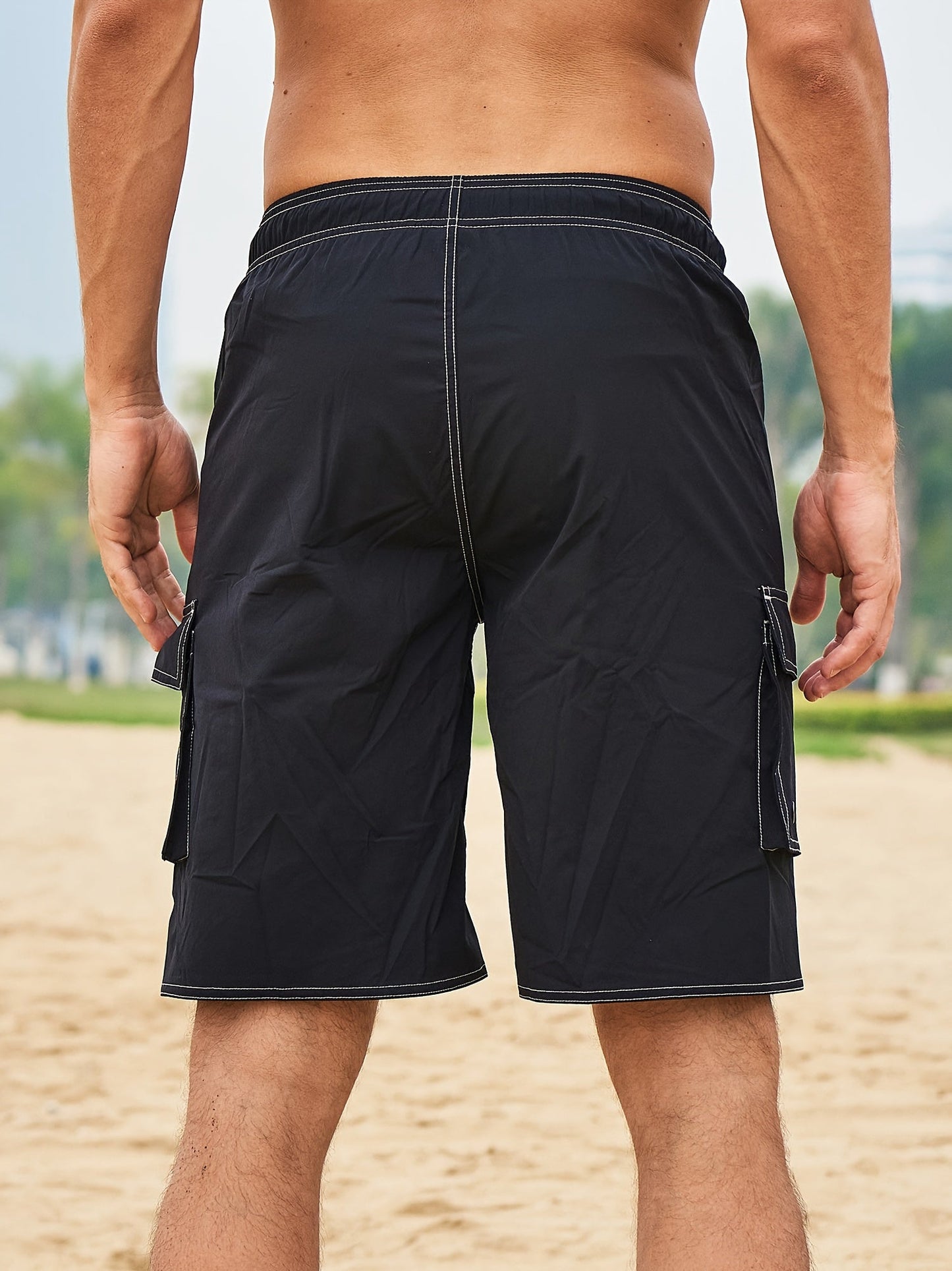 Herren Bade- und Sports-Bermuda mit integrierter Innenhose – Komfortable Shorts für Strand und Freizeit