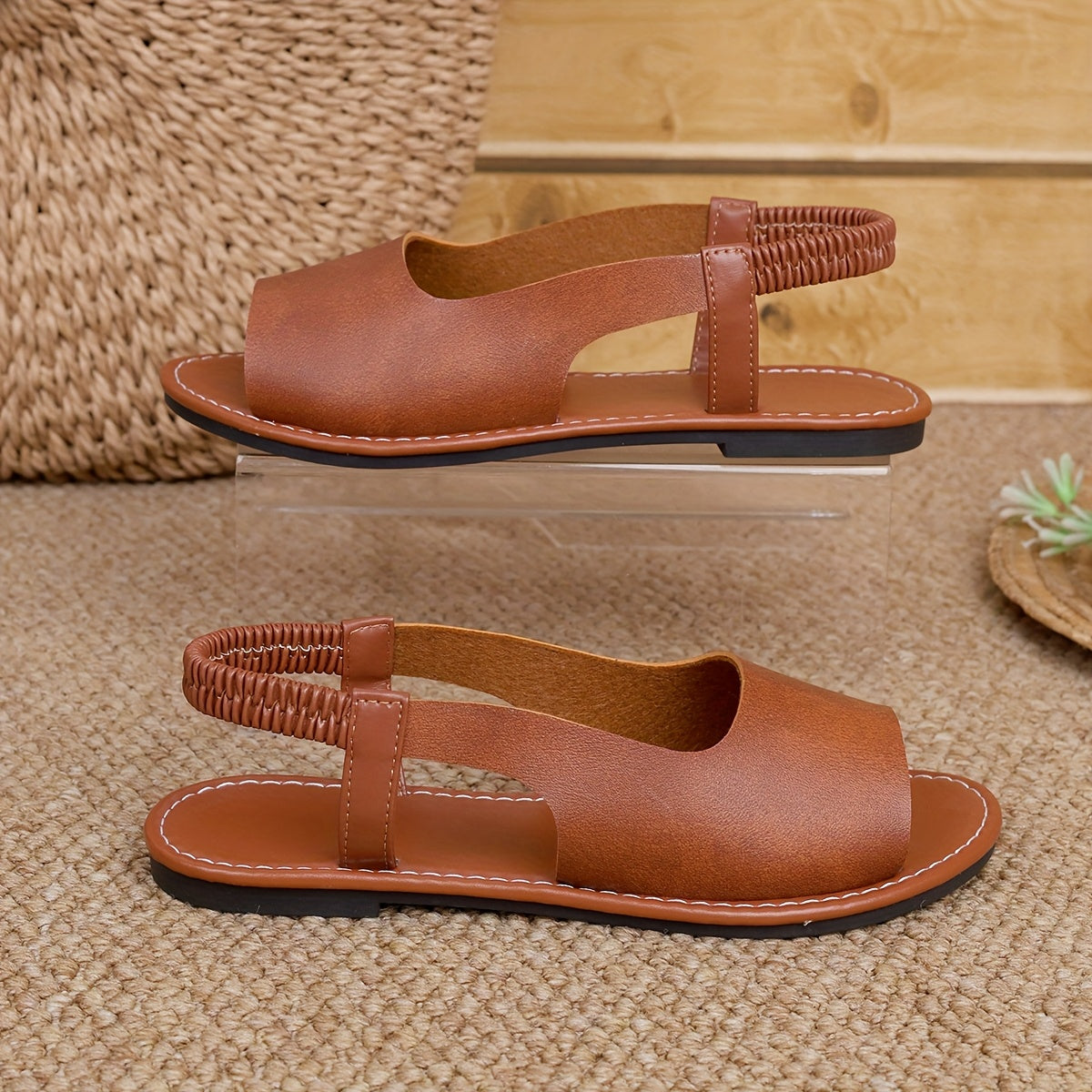 Damen Geflochtene Sling Sandalen – Bequeme Sommerschuhe für Freizeit und Alltag