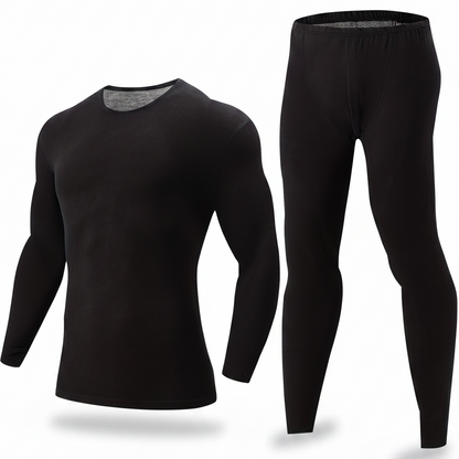 Thermo Unterwäsche Set Herren 2-teilig Langarmshirt & lange Unterhose Basic Warm