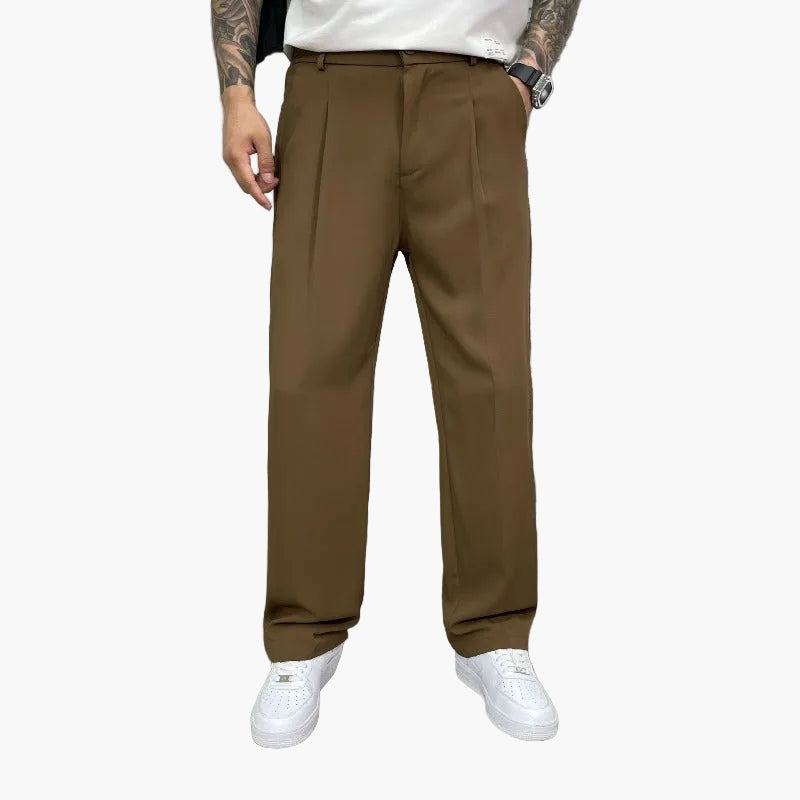 Herren Wide-Leg Anzughose – Moderner Schnitt für Alltag und Streetwear