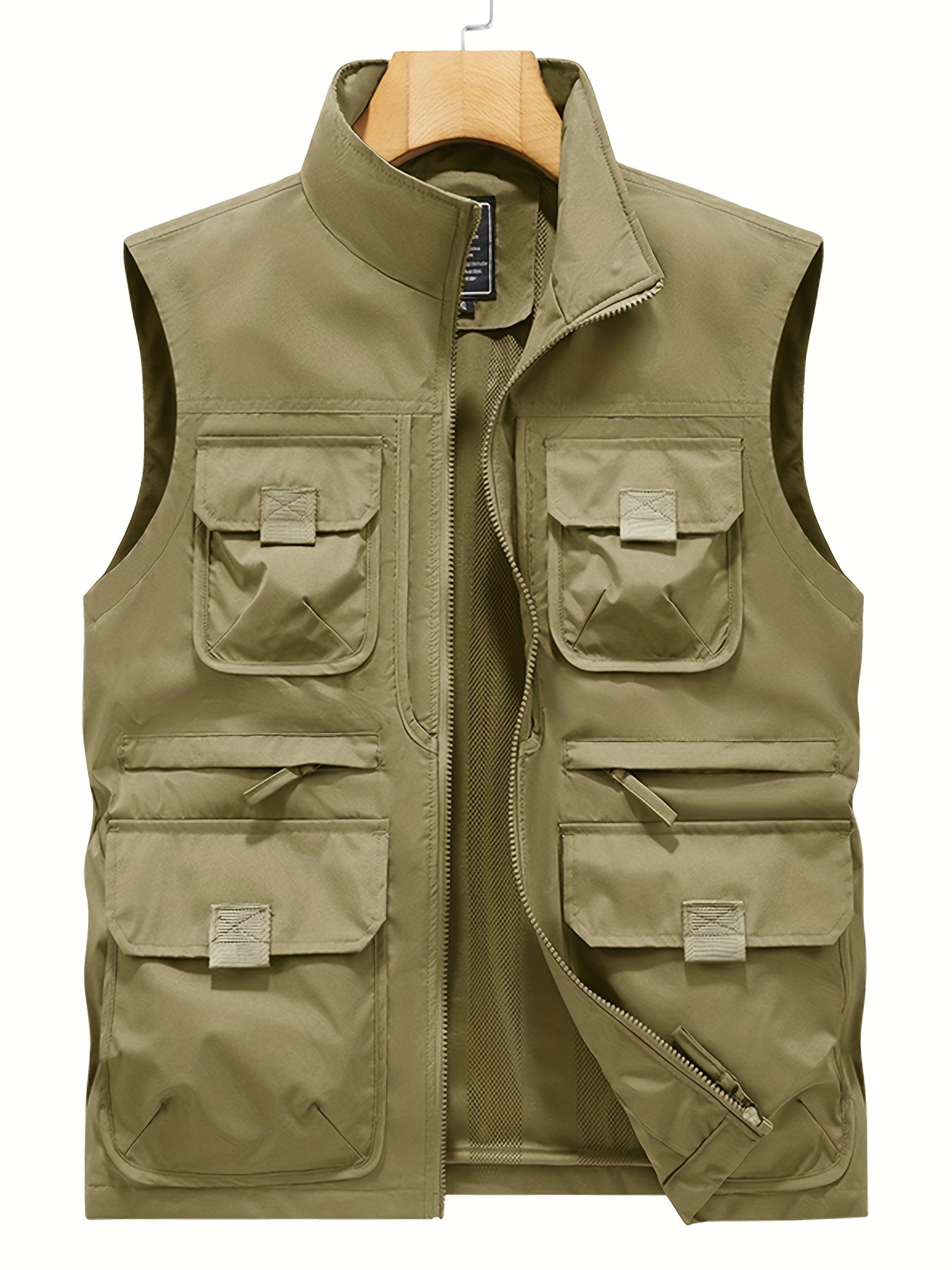 Herren Outdoor Weste mit Mehreren Taschen – Funktionelle Freizeit- und Angelweste