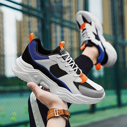Herren Sneaker Trendige Chunky Sportschuhe Freizeit und Alltag