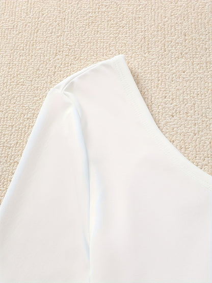 Damen Elegante Off-Shoulder Bluse mit Gürtelhose – Perfekt für Büro und Freizeit