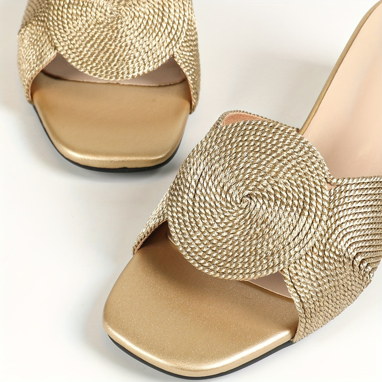 Damen Elegante Blockabsatz-Sandalen zum Hineinschlüpfen – Perfekt für Sommer und besondere Anlässe