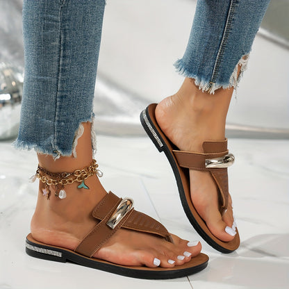 Damen Zehentrenner Sandalen Elegant für Strand und Freizeit