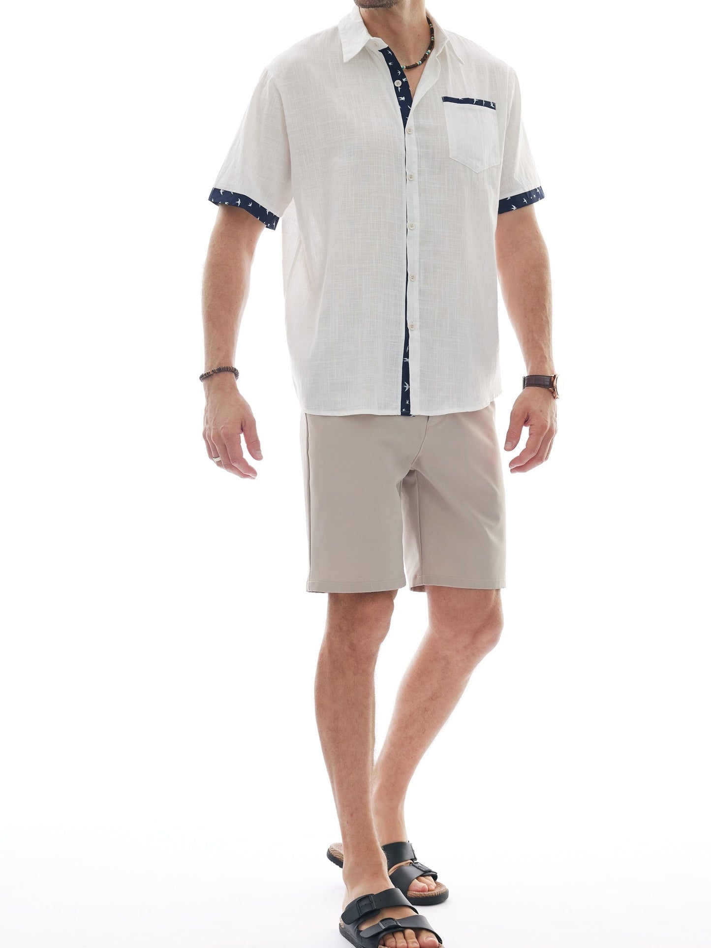 Herren Sommer Freizeit Hemd Kurzarm – Lässiger Urlaubsstil für Alltag und Strand