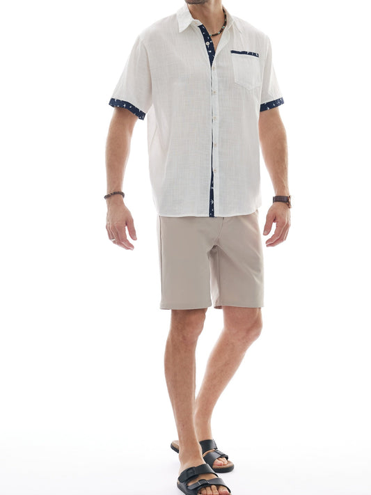 Herren Sommer Freizeit Hemd Kurzarm – Lässiger Urlaubsstil für Alltag und Strand