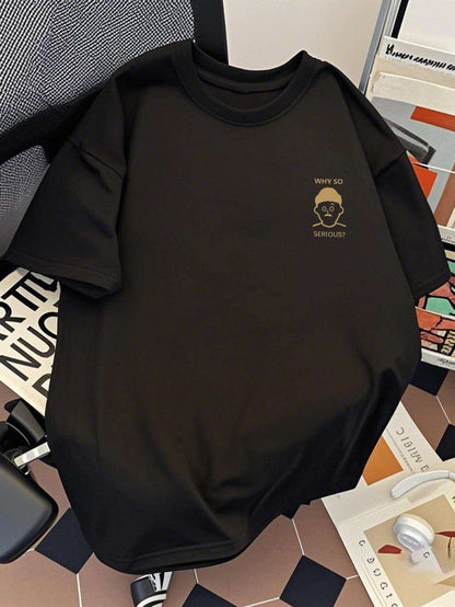Herren T-Shirt mit Grafikdruck und Spruch – Lockerer Urban Style für Freizeit & Streetwear