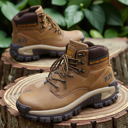 Herren Outdoor Stiefel mit Schnürung, hohem Schaft und profilierter Sohle