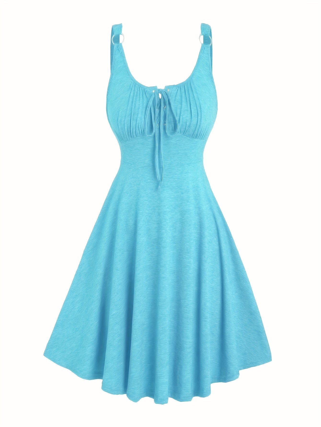 Damen Skaterkleid mit Schnürung – Freizeitkleid für Alltag und Urlaub