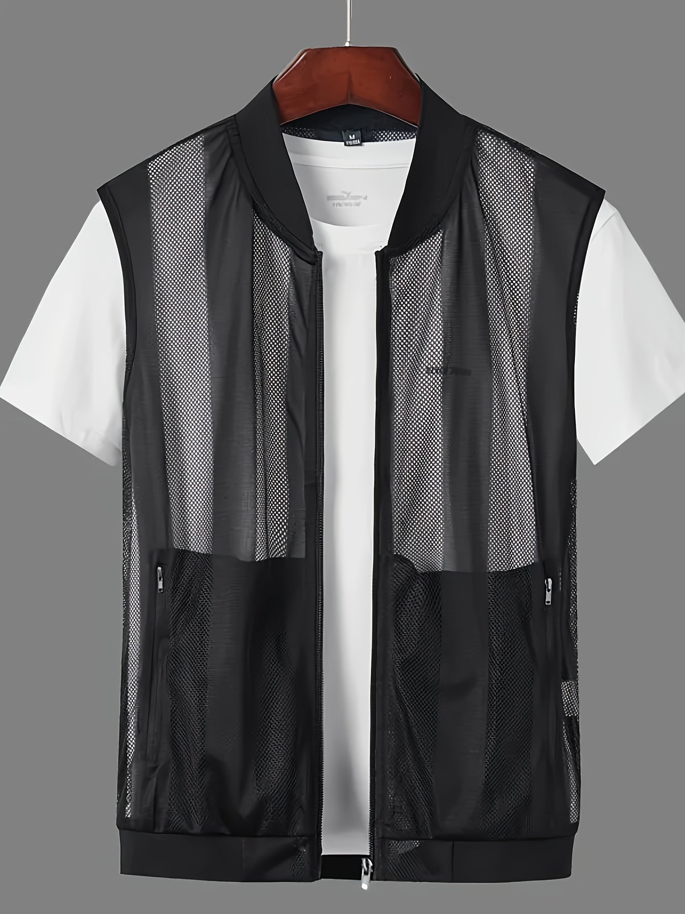 Herren Weste mit Reißverschluss für sportlichen Freizeit-Look