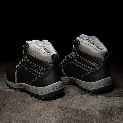 Herren Winterstiefel gefüttert Outdoor Schnürstiefel